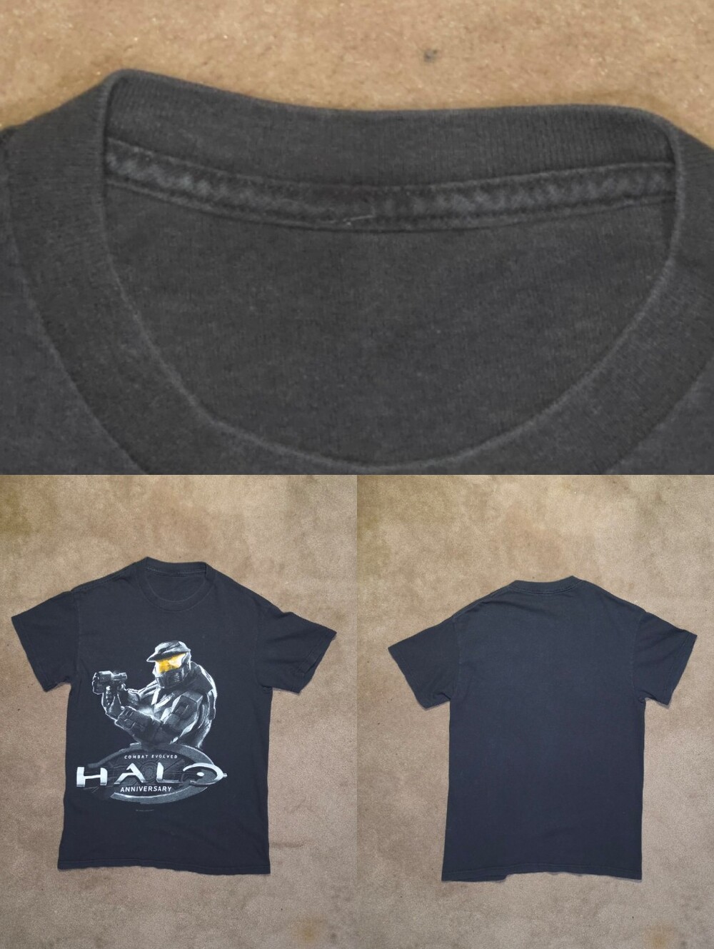 Men's Delta Pro Weight Halo Anniversary Black Tee Sz Small